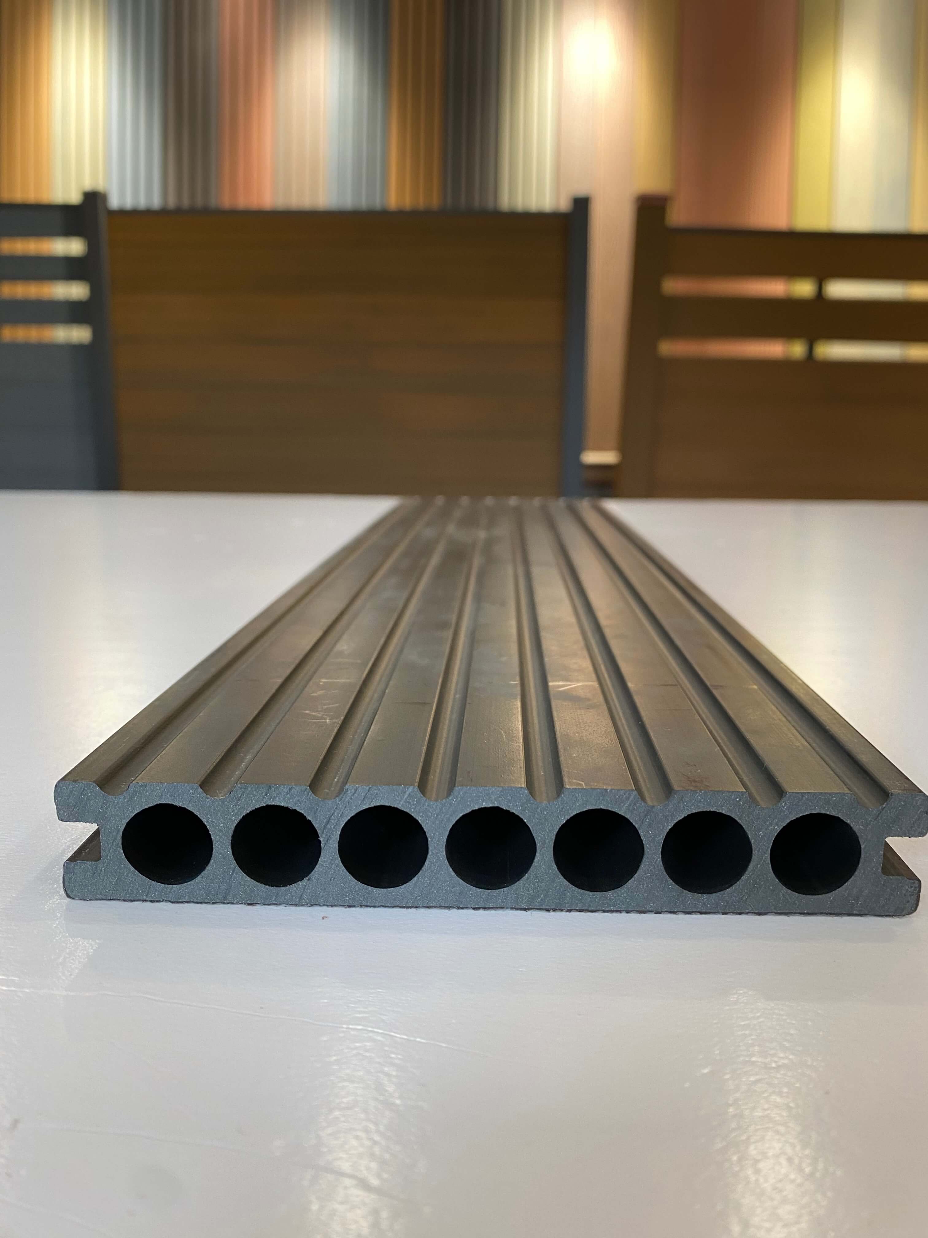 Round hole WPC decking for outdoor use