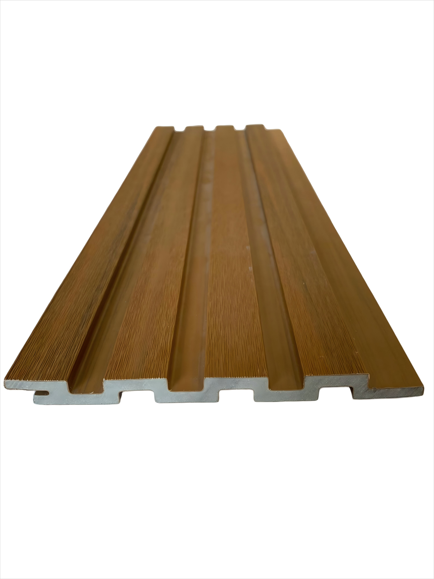 Square hole WPC flooring installation