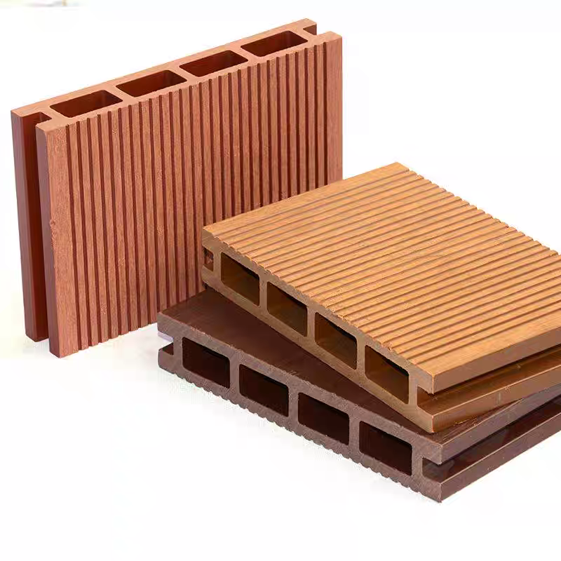 Outdoor WPC decking installation project