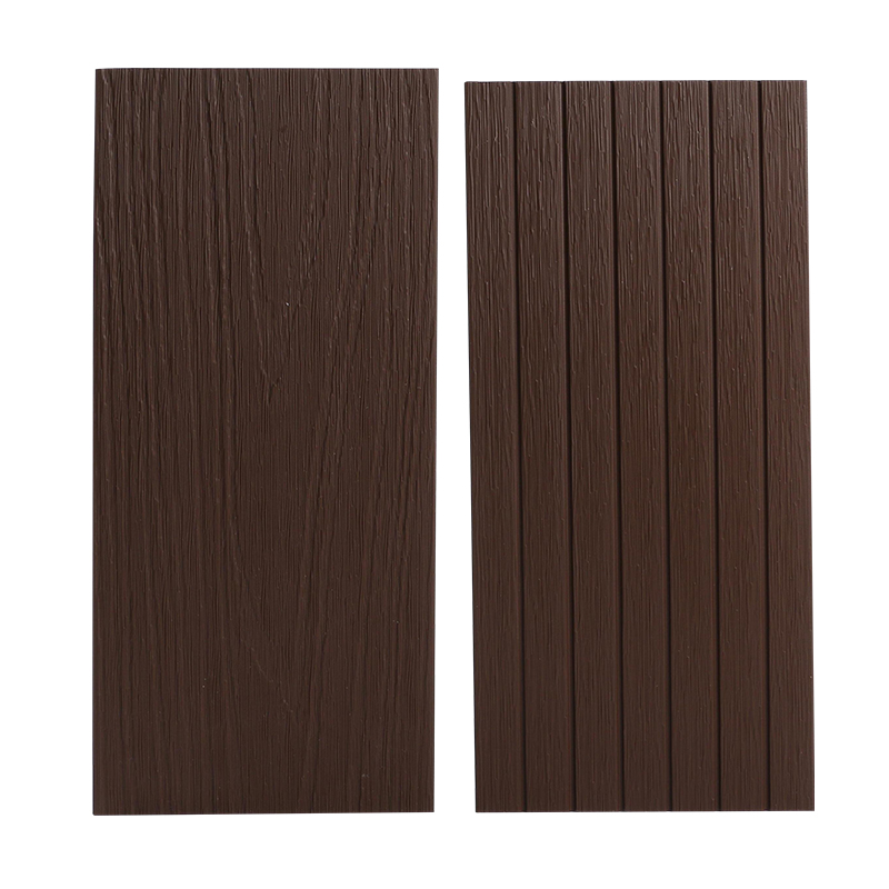 Co-extruded circular hole flooring