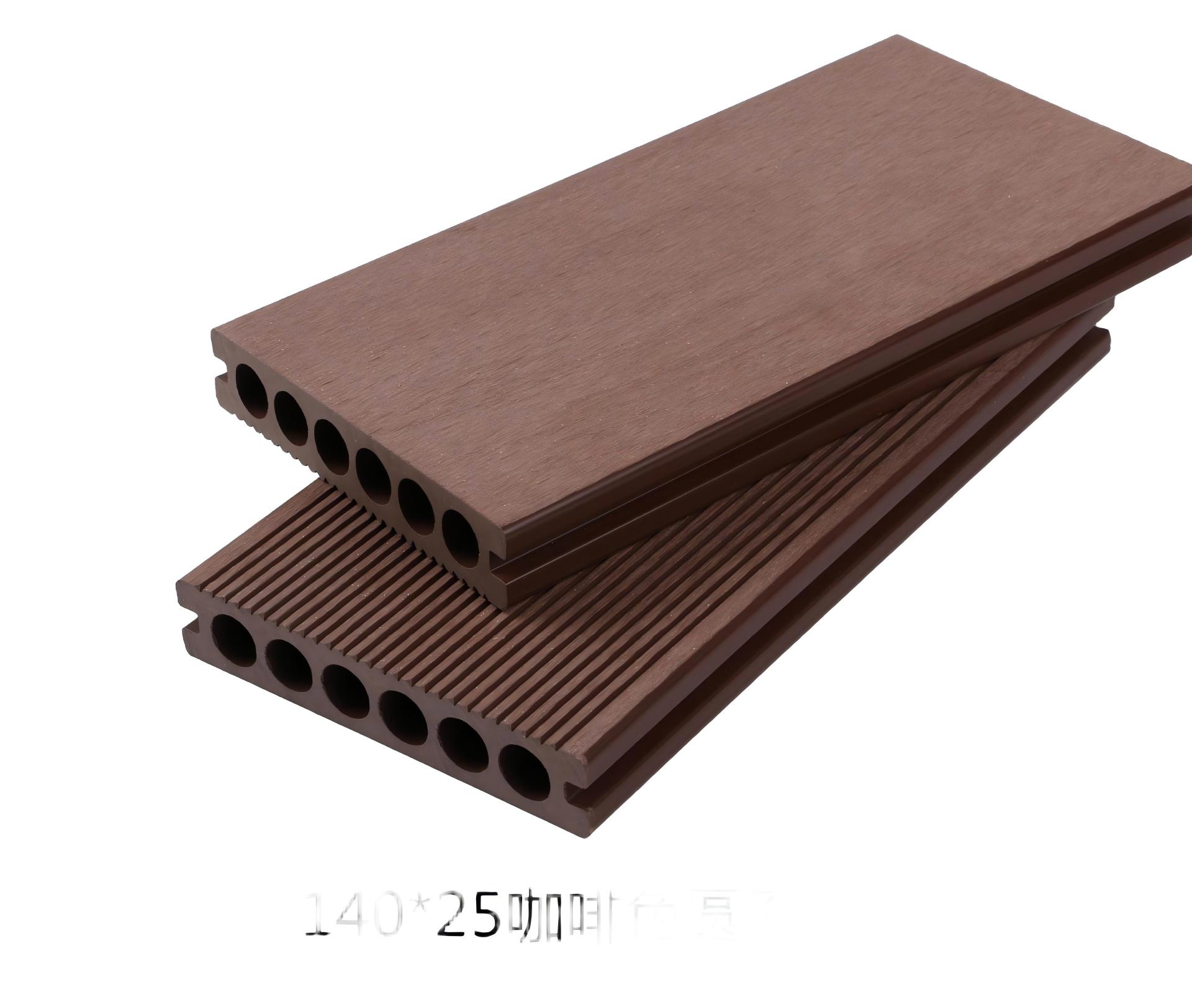 Square hole WPC flooring installation