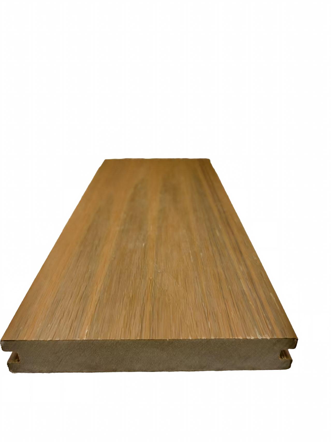 Outdoor WPC flooring installation in a public park